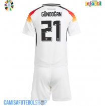 Camisa de time de futebol Alemanha Ilkay Gundogan #21 Replicas 1º Equipamento Infantil Europeu 2024 Manga Curta (+ Calças curtas)